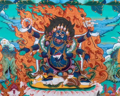 Handmade Avalokiteshvara Thangka | Hand Pained Tibetan Wall decor