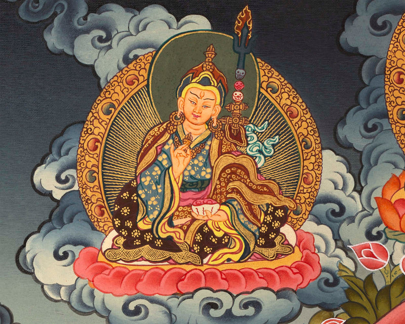 White Tara Original Hand-Painted Thangka | Kwan Yin Female Goddess