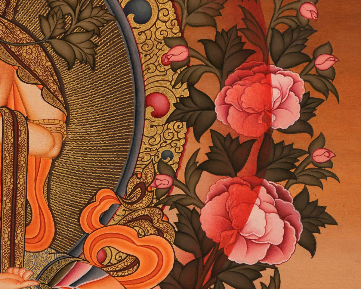 White Tara Painting | Traditional Religious Wall Decor