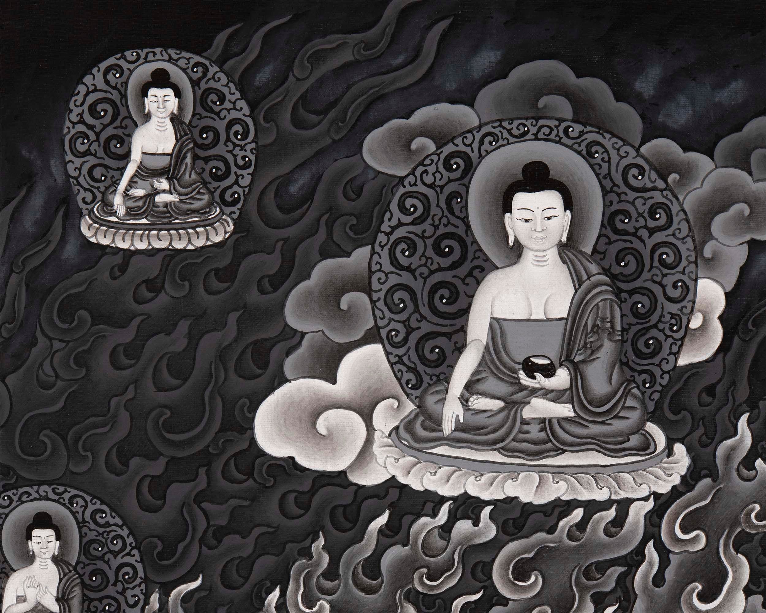 Aakash Yogini Thangka | Original Hand Painted Bijeshwari  Tibetan Thangka