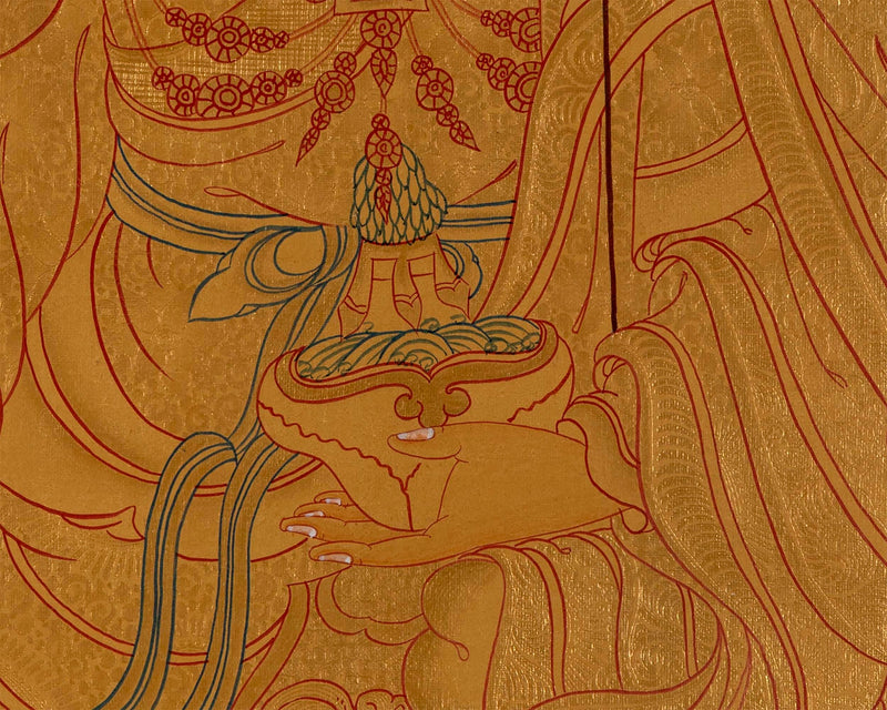 Padmasambhava Thangka Painting | Lotus Born Master of Buddhism