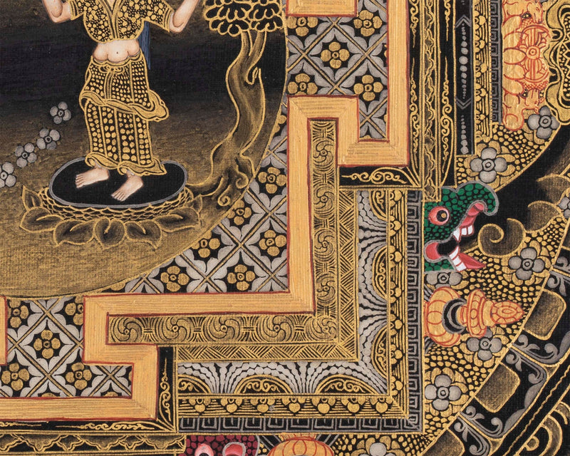 Mayadevi Wall Handing Mandala Thangka | Original Tibetan Painting