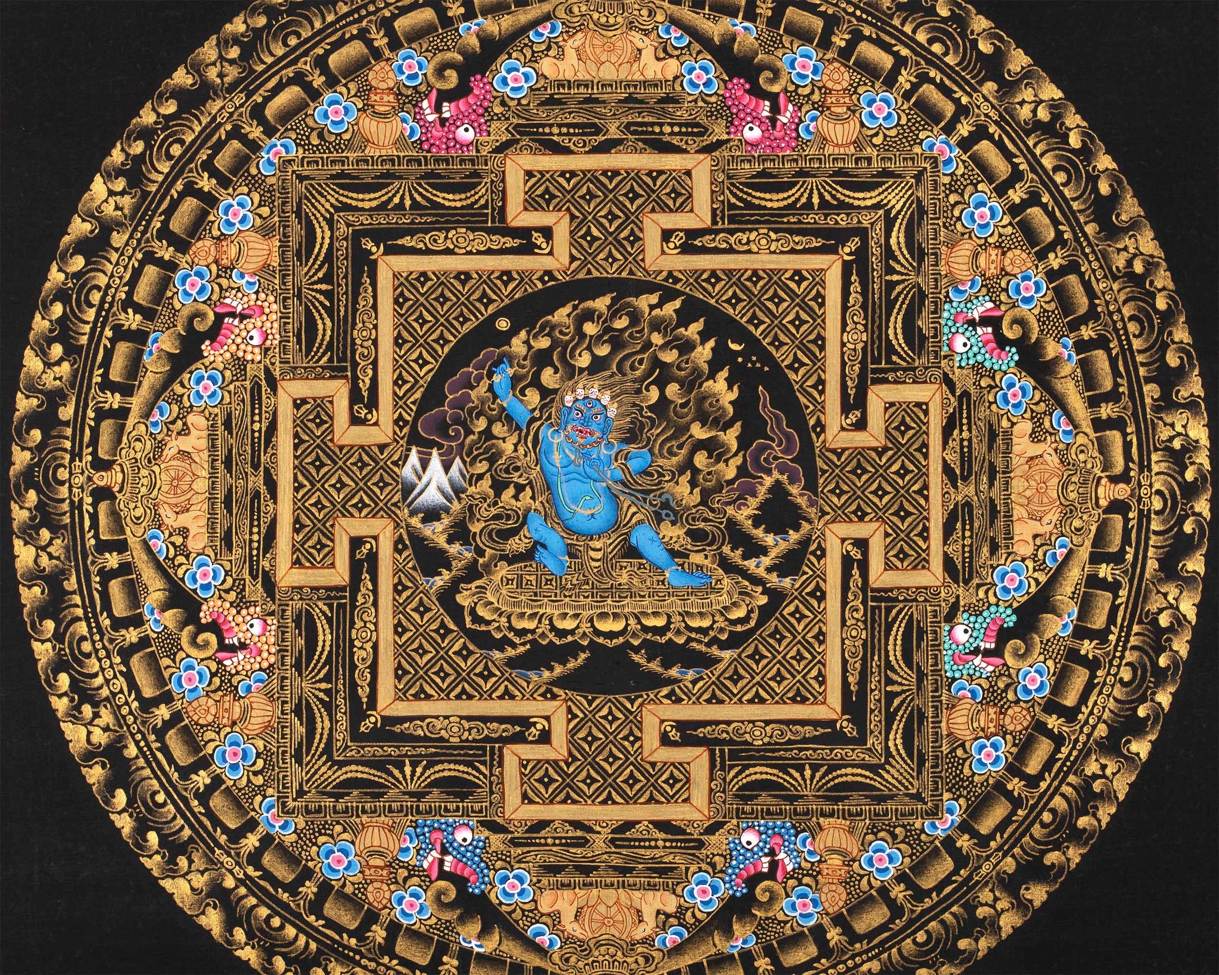 Vajrapani Mandala Thangka | Asian Art