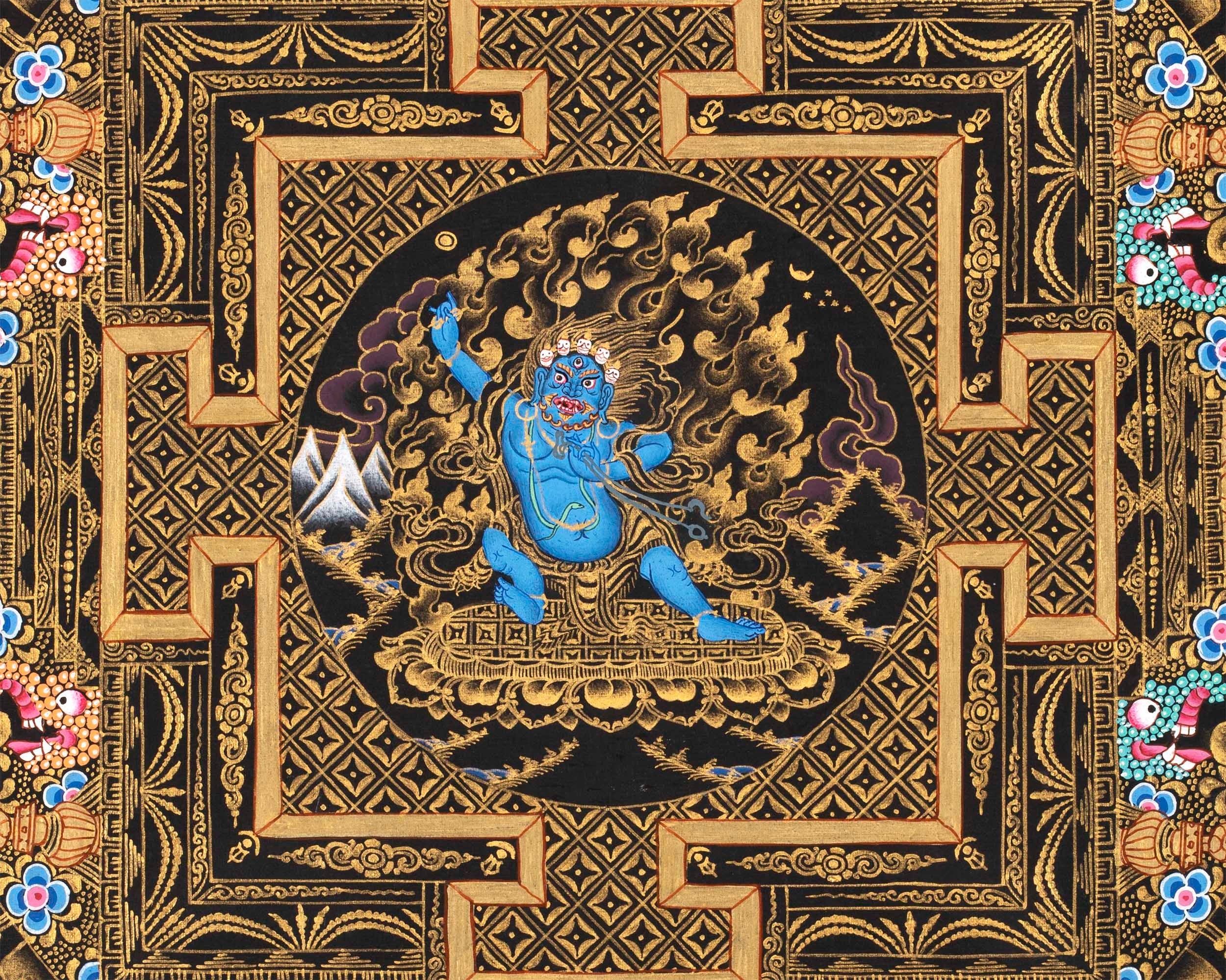 Vajrapani Mandala Thangka | Asian Art