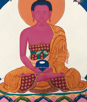 Red Amitabha Buddha | Wall hanging Decoration