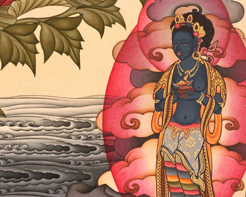 White Tara Goddess Thangka  | Mindfulness Meditation