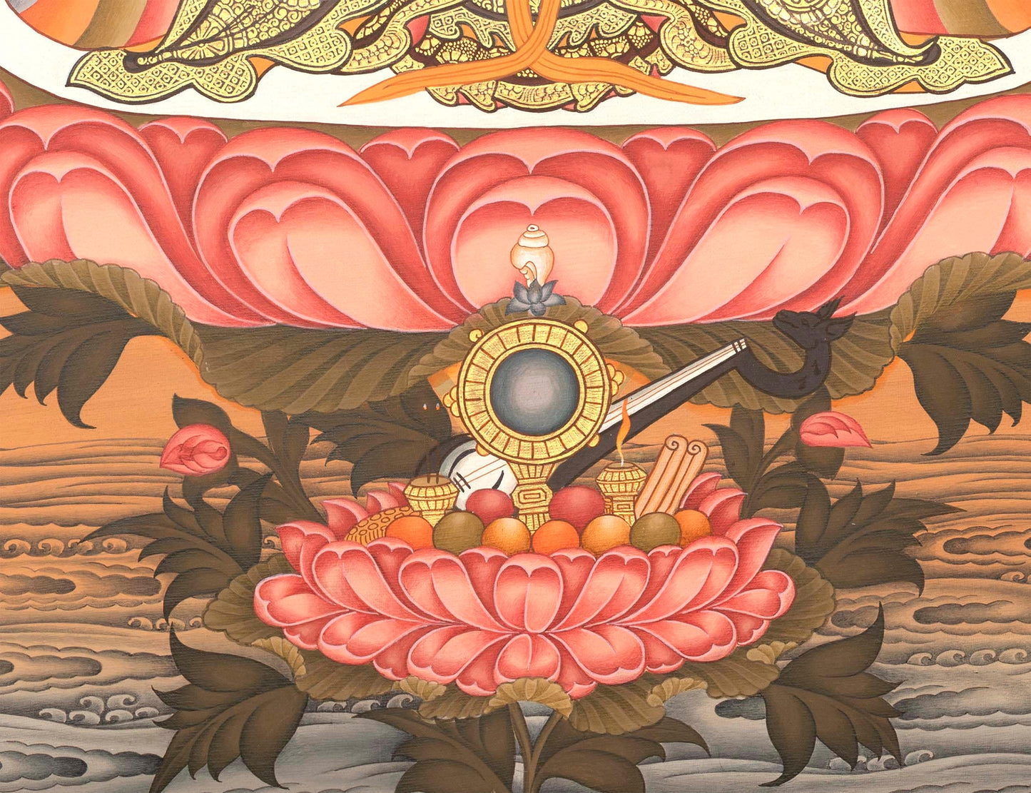 Vajrasattva Thangka Art | Buddhist Original Hand-Painted Thangka