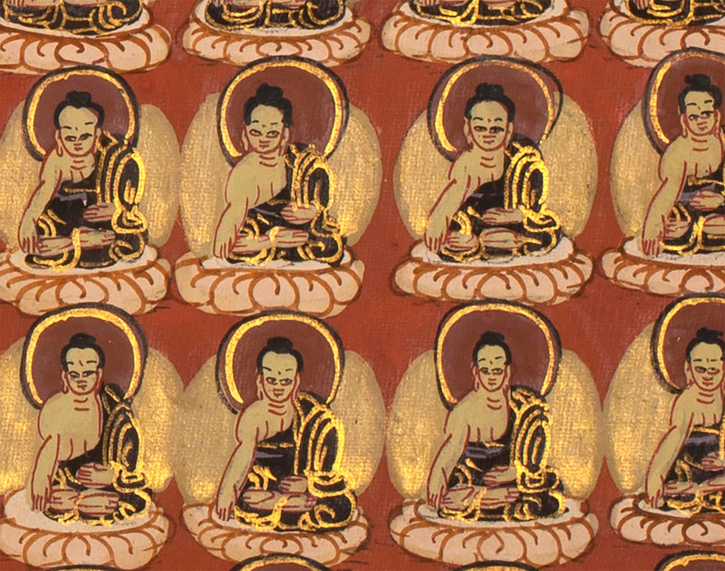 Handmade Buddha Shakyamuni | Thangka Painting Nepal | Wall Hanging Art