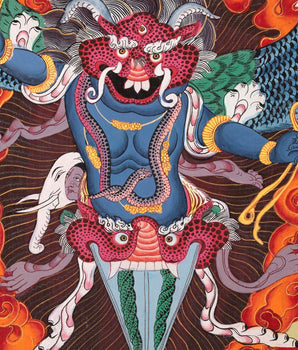 Garuda Thangka | Protective Wrathful Diety | Wall Decor