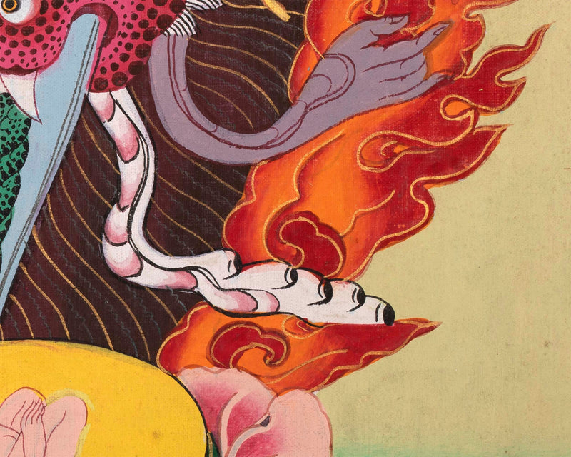 Garuda Thangka | Protective Wrathful Diety | Wall Decor
