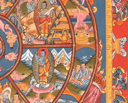 Wheel Of Life (Samsara) | Tibetan Buddhist Dharma Thangka