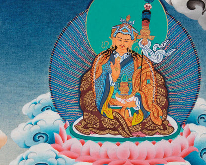 Chengrezig Handmade Original Thangka | Bodhisattva Avalokiteshvara