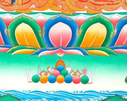 Medicine Buddha Thangka | Bhaisajyaguru Original Healing Art