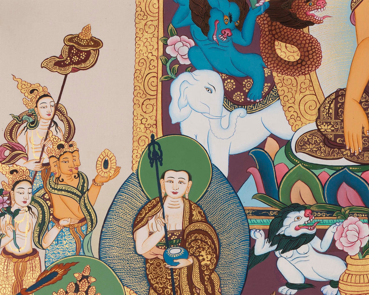 Buddha Thangka |Sariputra & Maudgalyayana Thangka