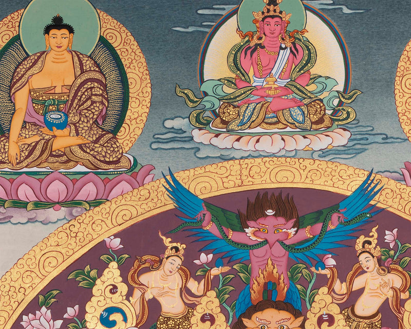 Buddha Thangka |Sariputra & Maudgalyayana Thangka