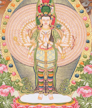 1,000 Armed Chenresig | Tibetan Hand Painting