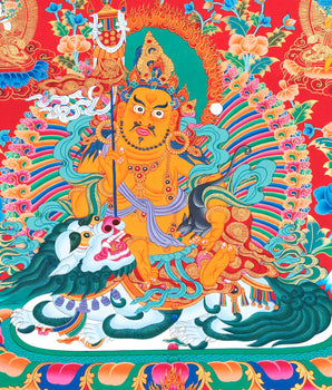 Namtose Thangka | Original Hand Painted Wealth Deity