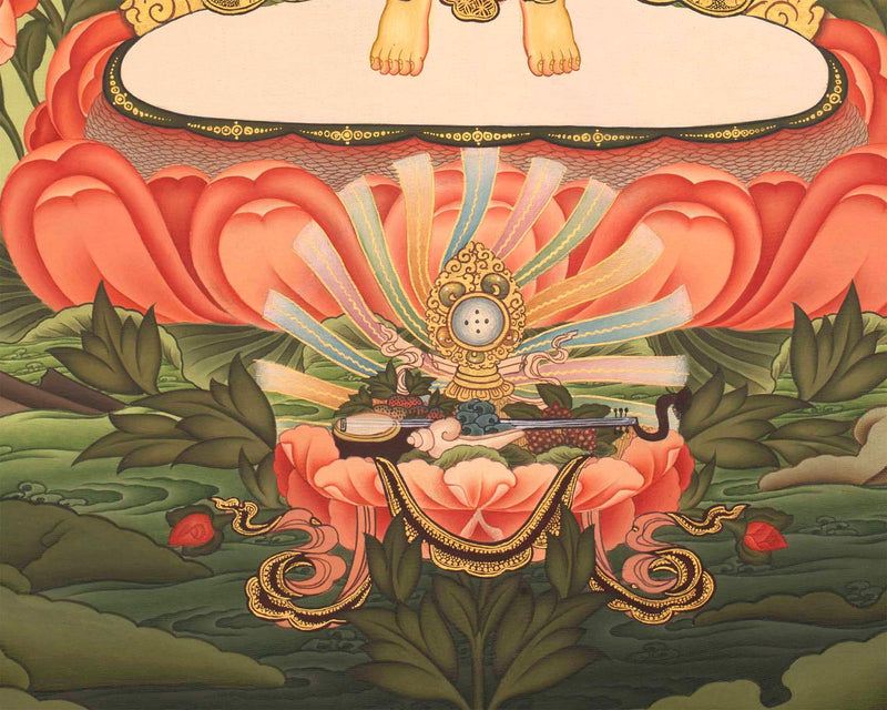 Original Hand painted Avalokiteshvara Thangka | Traditional Tibetan Artwork Painted