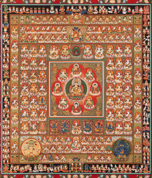 Ryokai Mandala Thangka | Rare Japanese Style Original Hand-Painted High Quality Mandala Set For Buddhist Shrine