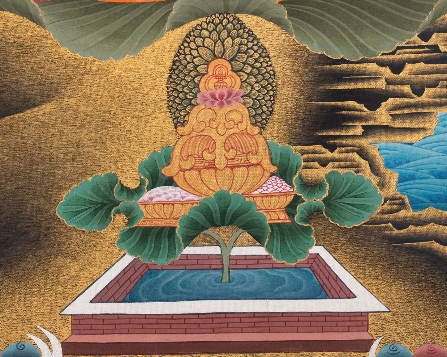 Avalokiteshvara Chenrezig | Original Hand-Painted Tibetan Thangka Art