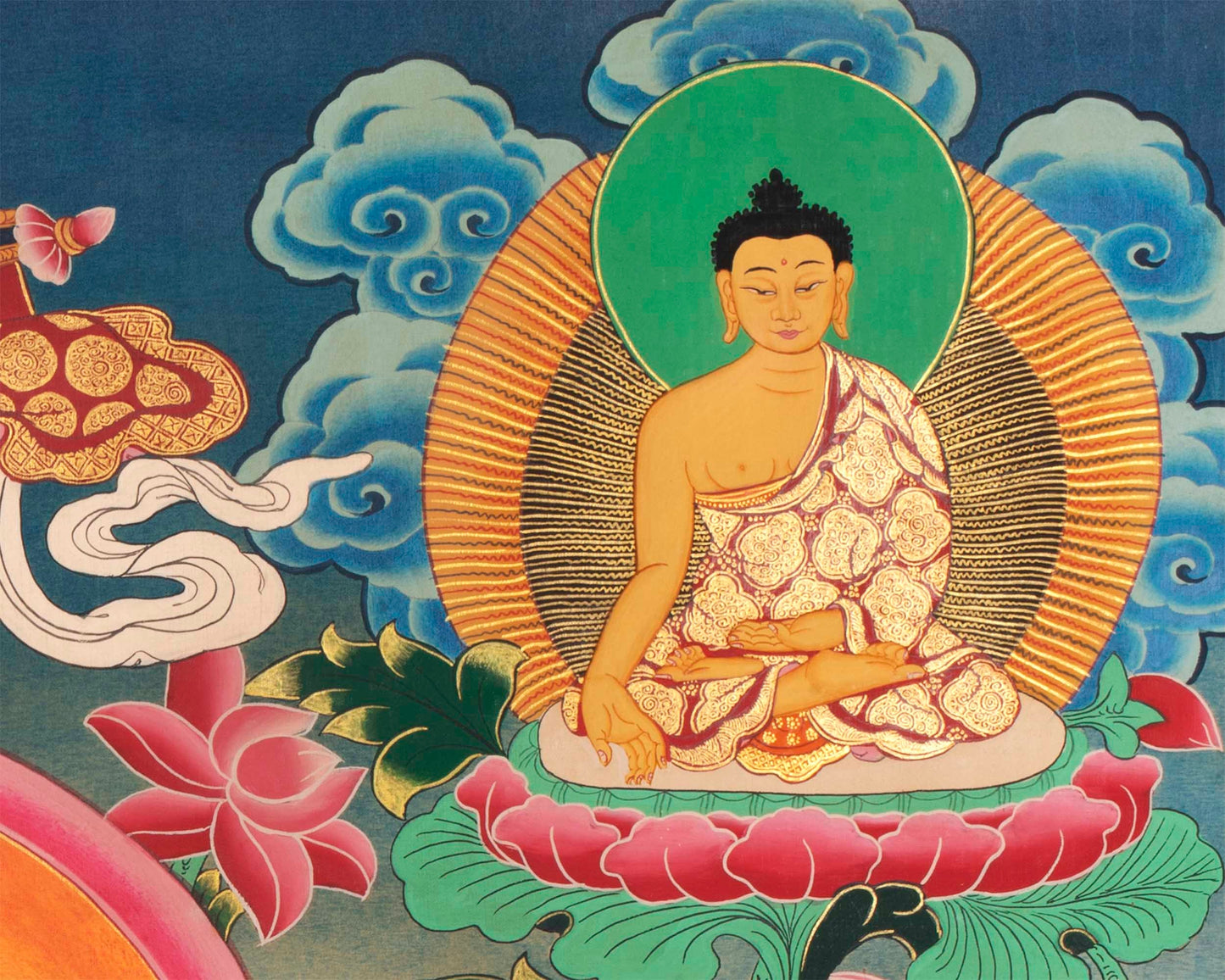 Eight Medicine Buddha Thangka | Wall Decoration Painting