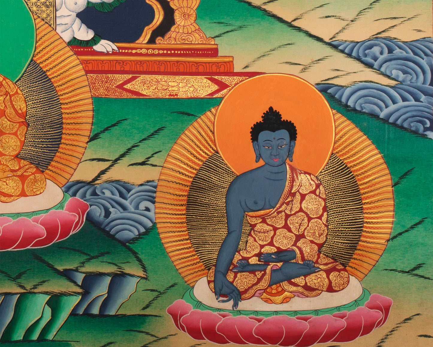 Eight Medicine Buddha Thangka | Wall Decoration Painting