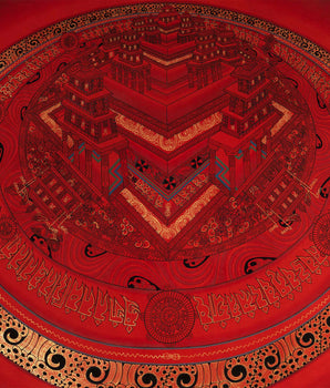 Golden Kalachakra Mandala  | Original Hand-made Wheel of Time