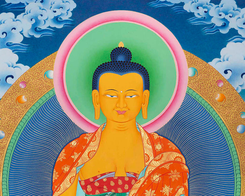 Shakyamuni Buddha Thangka | Original Painting Wall Decor