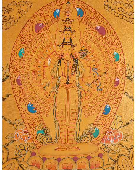 1000 Armed Avalokiteshvara Thangka
