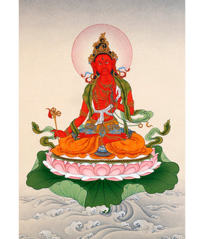 Red Tara Thangka | Tibetan Bodhisattva painting