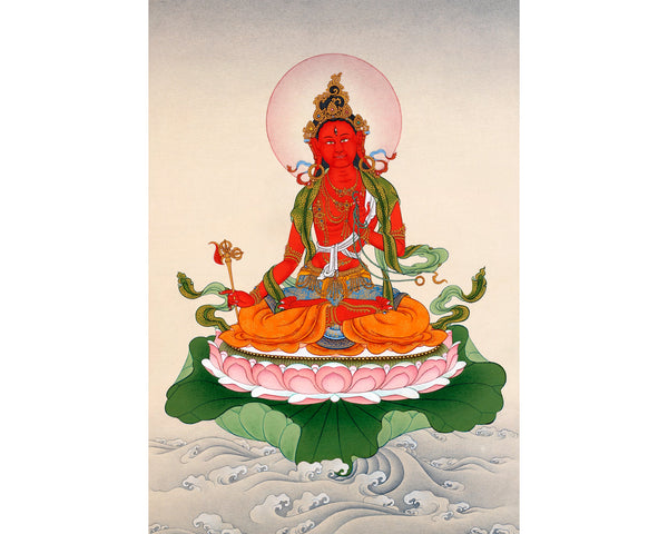 Red Tara Thangka | Tibetan Bodhisattva painting