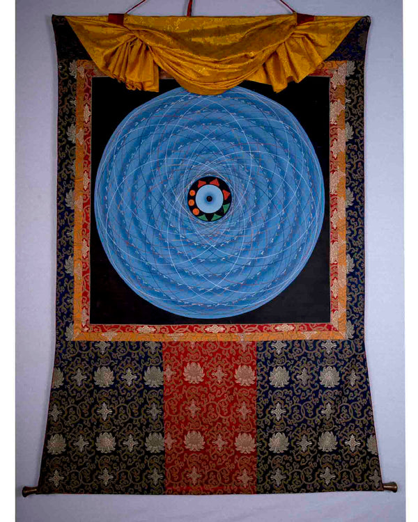 Big Cosmic Mandala Brocade Mounted Thangka