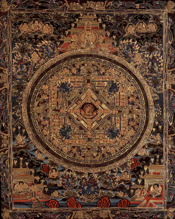 Vintage Shakyamuni Buddha Mandala  