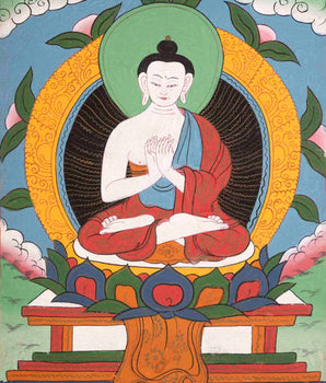 Vintage Hand-Painted Vairocana Buddha