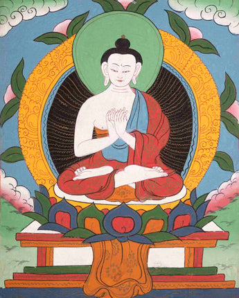 Vintage Hand-Painted Vairocana Buddha