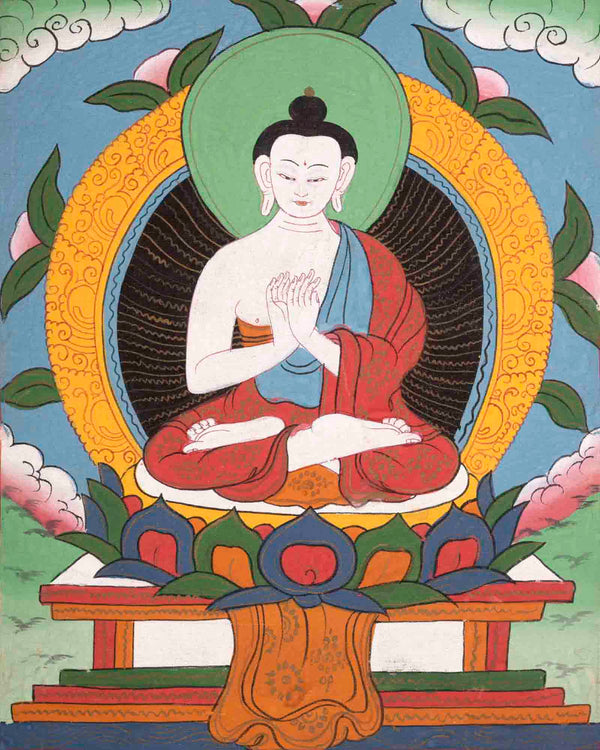 Vintage Hand-Painted Vairocana Buddha