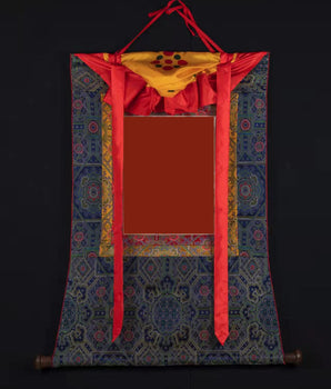 Longchenpa Thangka | Traditional Tibetan Thangka | includes brocade