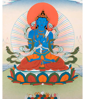 Vajradhara Thangka | The Primordial Buddha