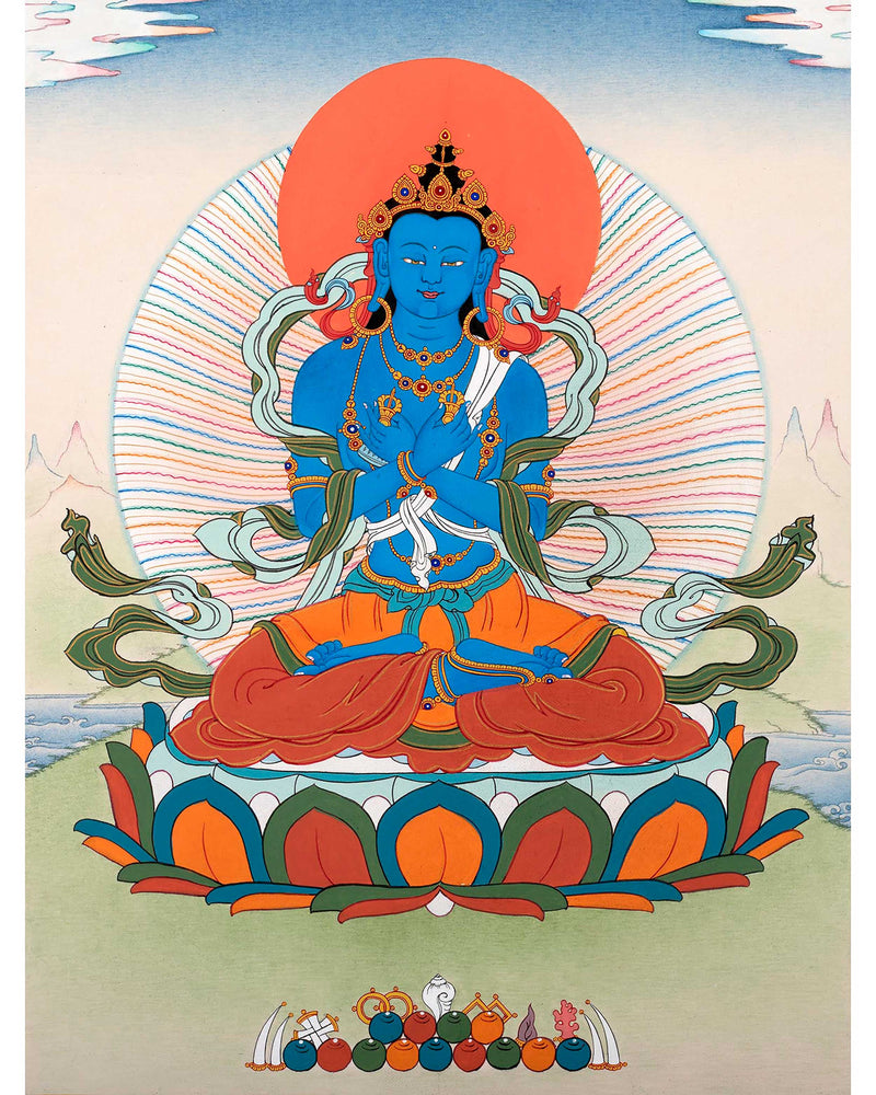 Vajradhara Thangka | The Primordial Buddha