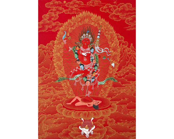 Vajravarahi, Vajrayogini Tibetan Thangka, Traditional Buddhist Painting