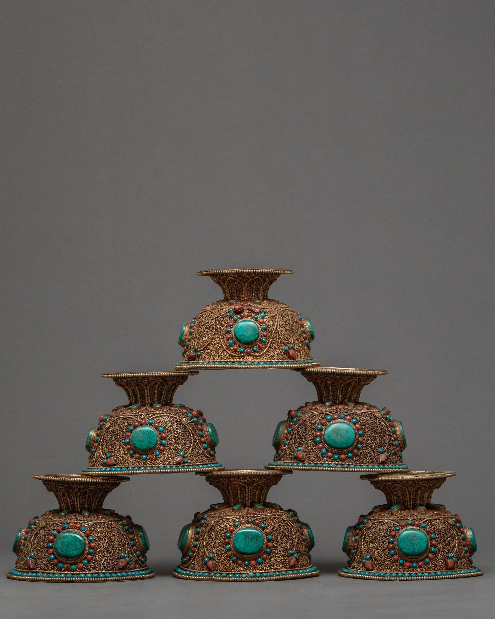 Tibetan offering bowl