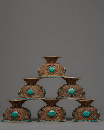 Tibetan offering bowl